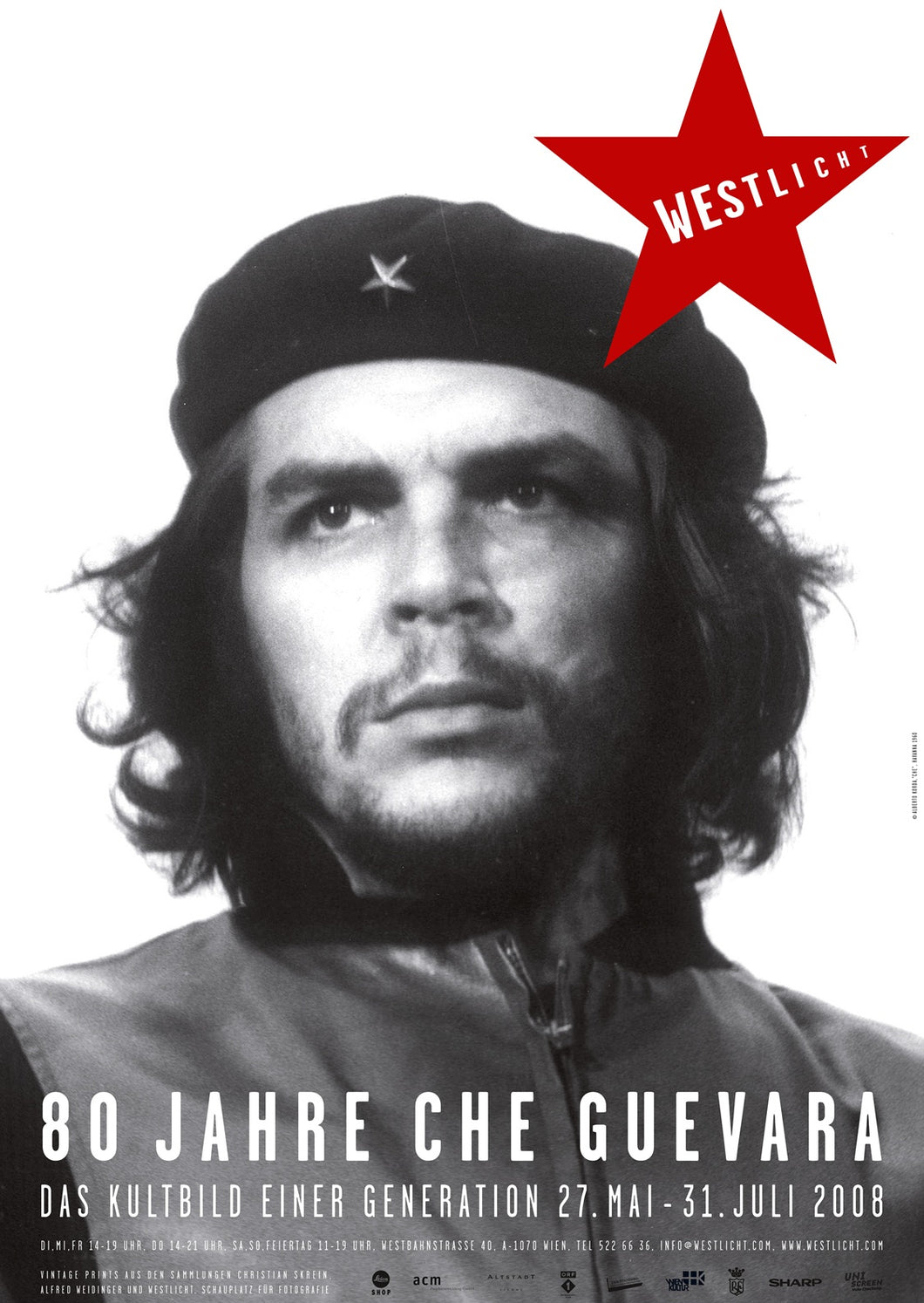 WestLicht Ausstellungsplakat 80 Jahre Che Guevara