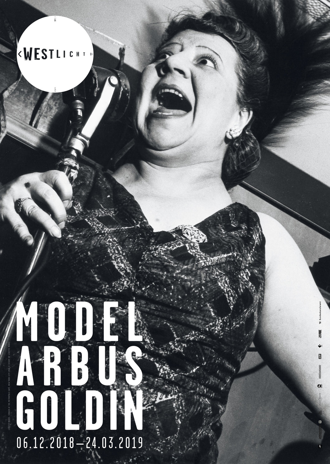 WestLicht Ausstellungsplakat Model Arbus Goldin
